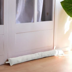 Coussin bas de porte coton recyclé (80 x 8 cm) Dune Ecru