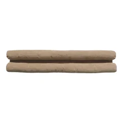 Coussin bas de porte double velours côtelé (80 cm) Ernest Beige