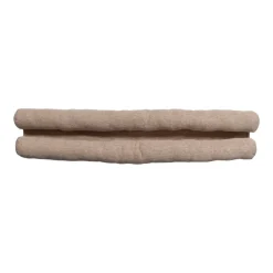Coussin bas de porte double effet lin (80 cm) Alfred Beige