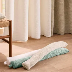 Coussin bas de porte flanelle (80 x 10 cm) Flanela Beige