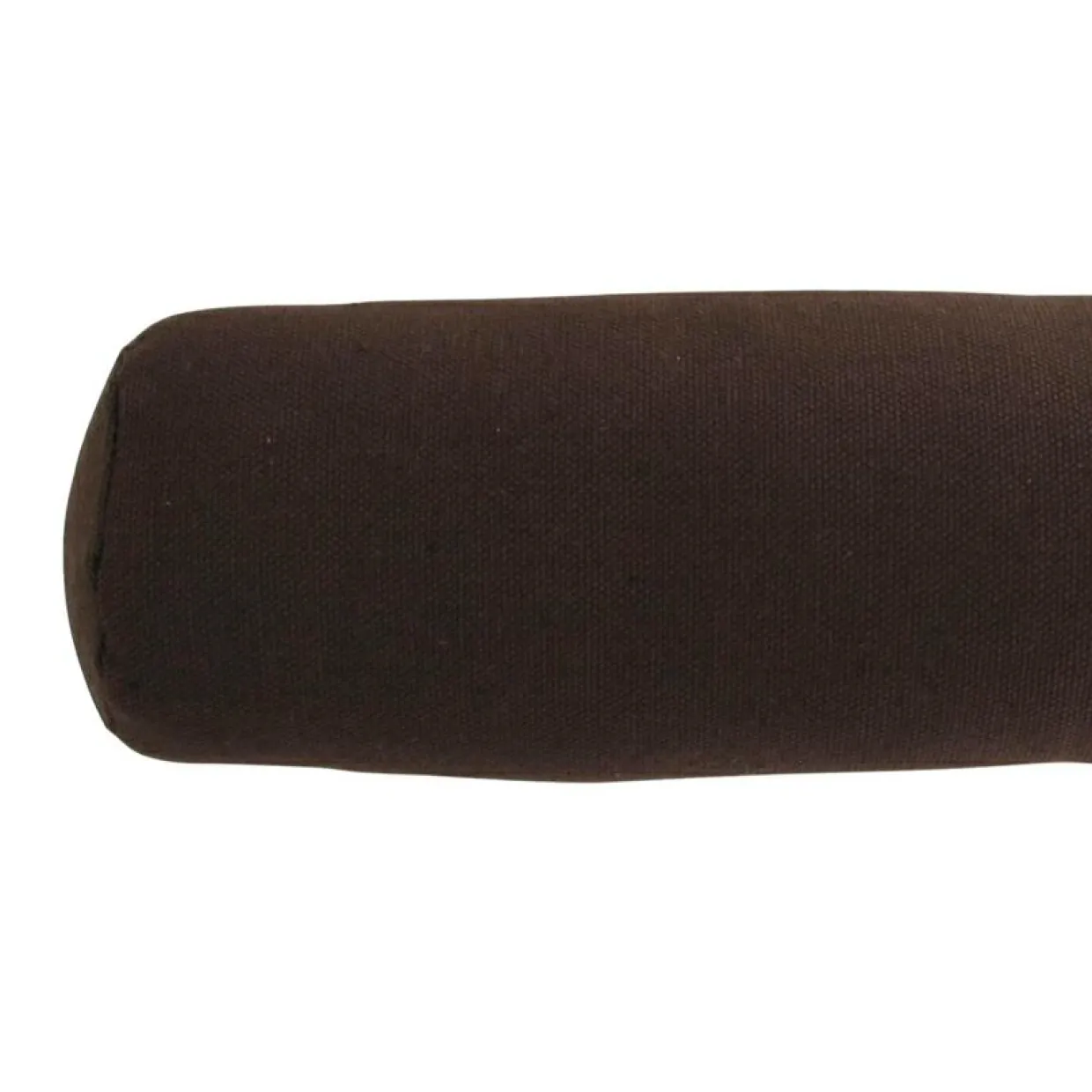 Coussin bas de porte polycoton (L80 x 7,5 cm) Aimanté Chocolat