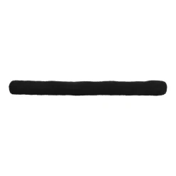 Coussin bas de porte simple bouclette (80 cm) Lucien Noir