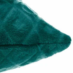 Coussin carré (40 cm) 3D Losange Bleu canard