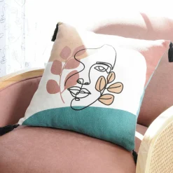 Coussin carré (40 cm) Esquisse Multicolore