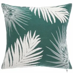 Coussin carré (40 cm) Feuilles Vert
