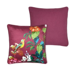 Coussin carré (40 x 40 cm) Emmy Bordeaux