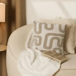 Coussin carré (40 x 40 cm) Safina Beige