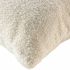 Coussin carré bouclette (45 cm) Wooly Ecru