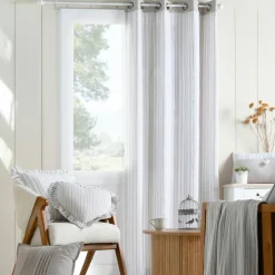 Coussin carré coton (50 x 50 cm) Joséphine Gris clair