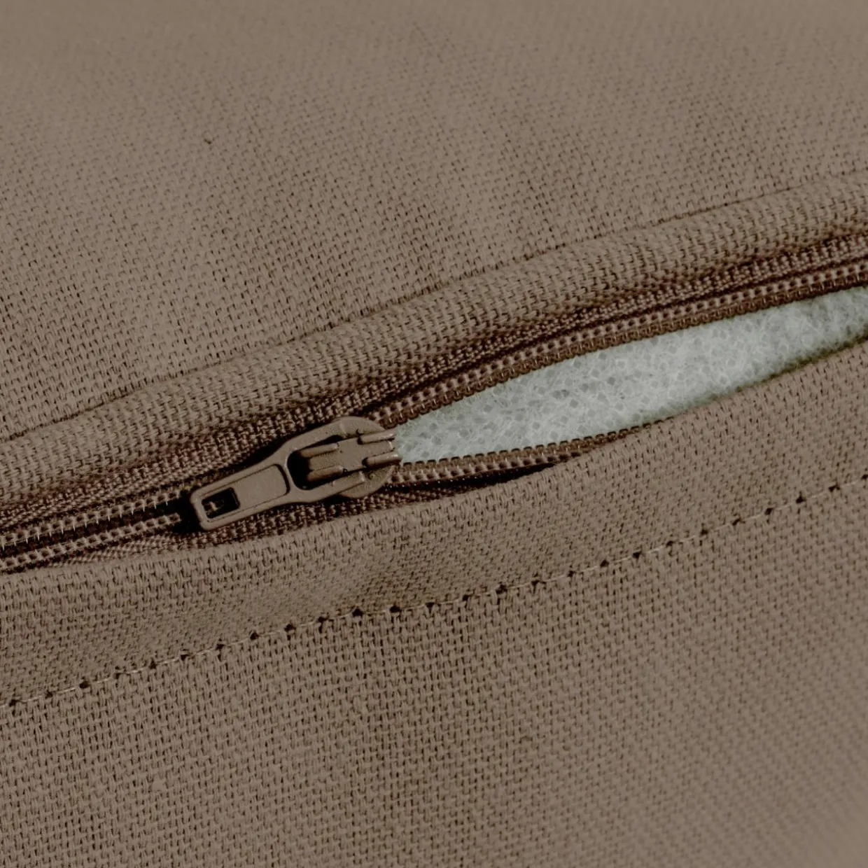 Coussin carré coton (60 x 60 cm) Pixel Taupe