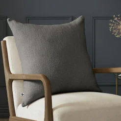 Coussin carré coton (60 x 60 cm) Sixtine Gris ardoise