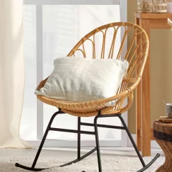 Coussin carré coton (45 x 45 cm) Island Ecru