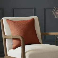 Coussin carré coton (45 x 45 cm) Sixtine Terracotta