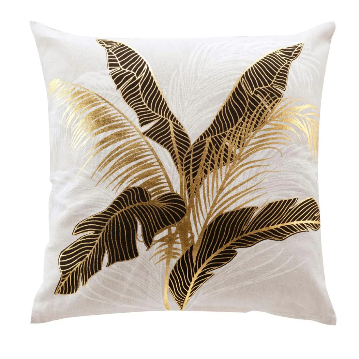 Coussin carré coton (45 x 45 cm) Aileen Ecru