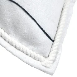 Coussin carré coton (50 x 50 cm) Bordemer Blanc