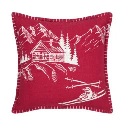 Coussin Carré Coton (45 x 45 cm) Villard Rouge