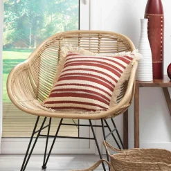 Coussin carré coton (40 x 40 cm) Atlas Terracotta