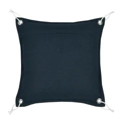 Coussin carré coton (45 x 45 cm) Bordemer Blanc