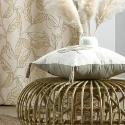 Coussin carré coton (40 x 40 cm) Hemera Ecru