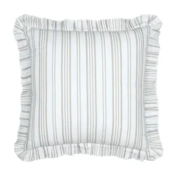 Coussin carré coton (50 x 50 cm) Joséphine Ecru