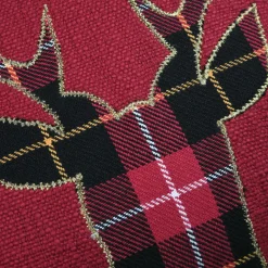 Coussin carré coton (45 x 45 cm) Finna Rouge