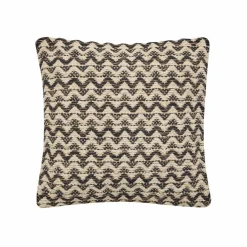 Coussin carré coton (40 x 40 cm) Loumeo Noir