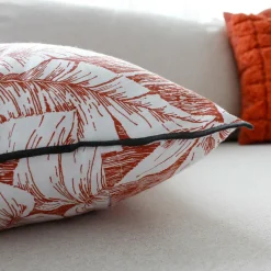 Coussin carré coton (40 x 40 cm) Bundi Terracotta