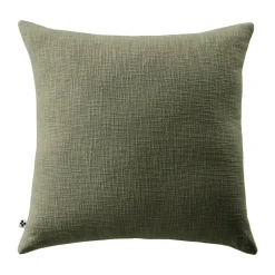Coussin carré coton (60 x 60 cm) Sixtine Vert romarin
