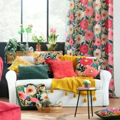 Coussin carré coton (45 x 45 cm) Betty Multicolore