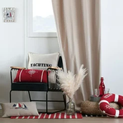 Coussin carré coton (50 x 50 cm) Fregate Beige