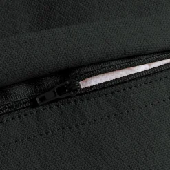 Coussin carré coton (45 x 45 cm) Pixel franges Noir