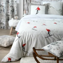 Coussin carré coton (50 x 50 cm) Meribel Gris