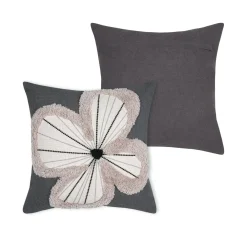 Coussin carré coton (40 x 40 cm) Tilda Gris ardoise