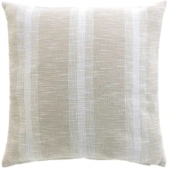 Coussin carré coton tissé (60 x 60 cm) Island Beige