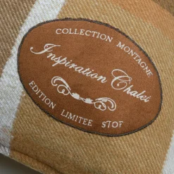 Coussin carré en coton (45 x 45 cm) Wildforest Camel