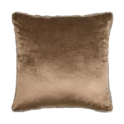 Coussin carré fausse fourrure (45 x 45 cm) Timmy Taupe