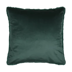 Coussin carré fausse fourrure (45 x 45 cm) Timmy Vert émeraude