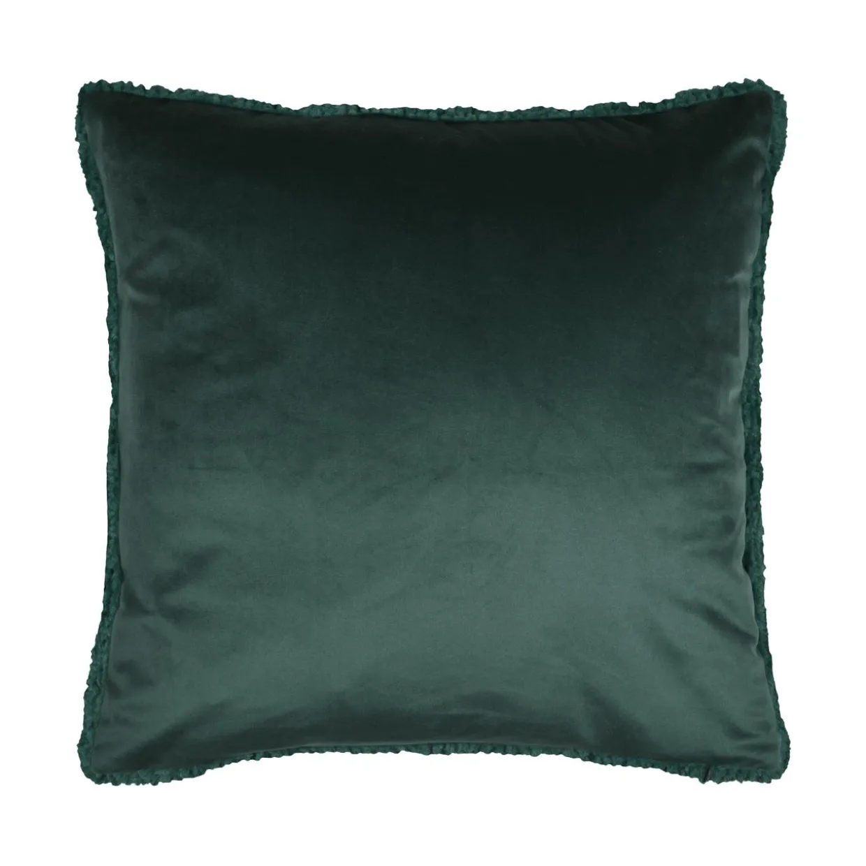Coussin carré fausse fourrure (45 x 45 cm) Timmy Vert émeraude