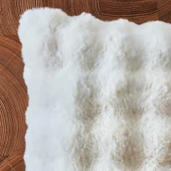 Coussin carré fausse fourrure (50 x 50 cm) Toronto Ivoire