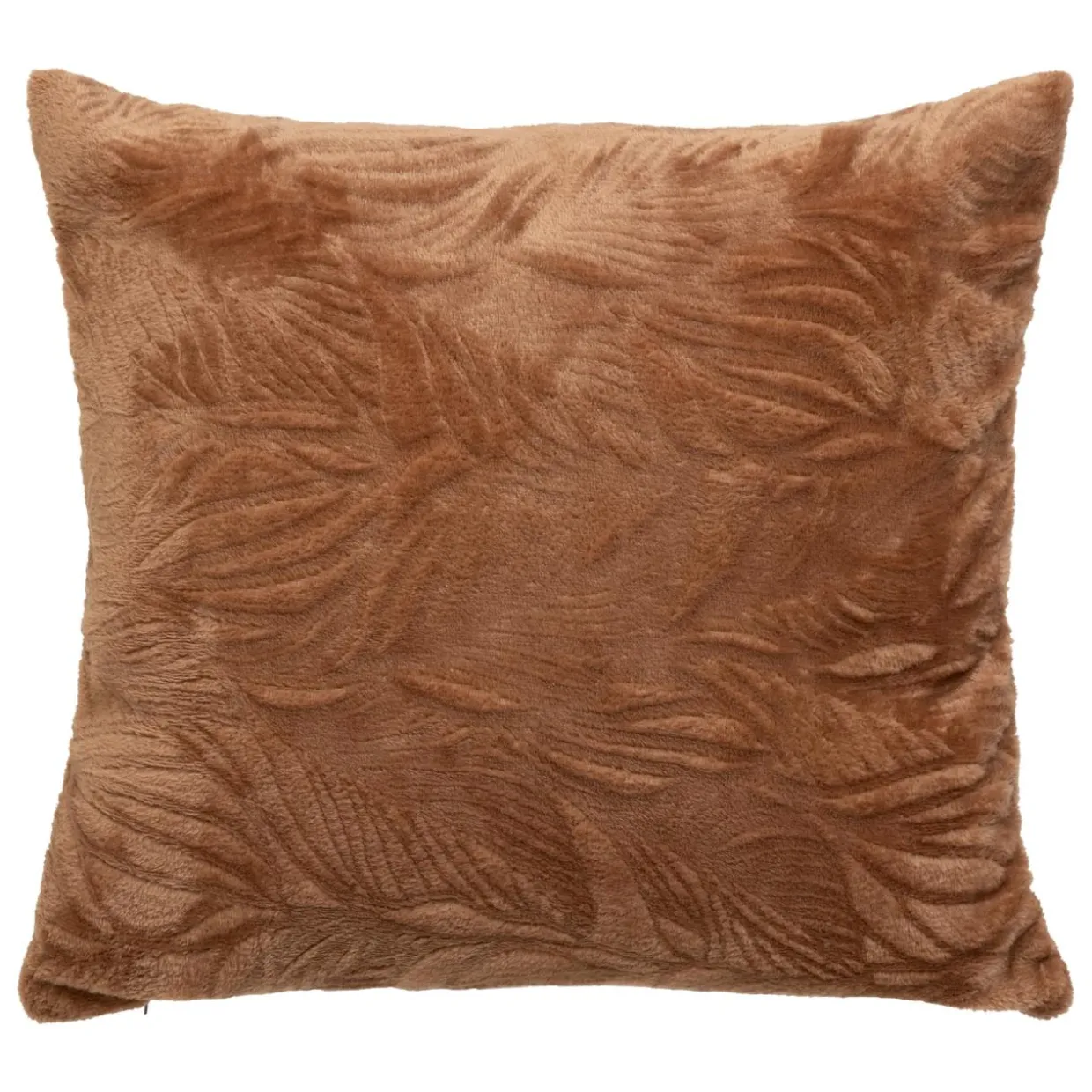 Coussin carré flanelle (40 x 40 cm) Ryo Marron