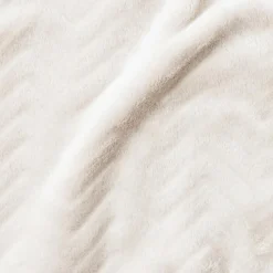 Coussin carré flanelle (45 x 45 cm) Zag Beige