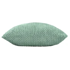 Coussin carré flanelle relief (45 x 45 cm) Flanela Vert kaki