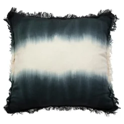 Coussin carré franges (40 x 40 cm) Inuit Dream Bleu