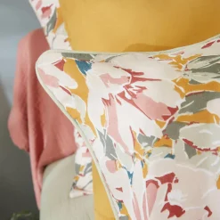 Coussin carré gaze de coton (45 x 45 cm) April Multicolore