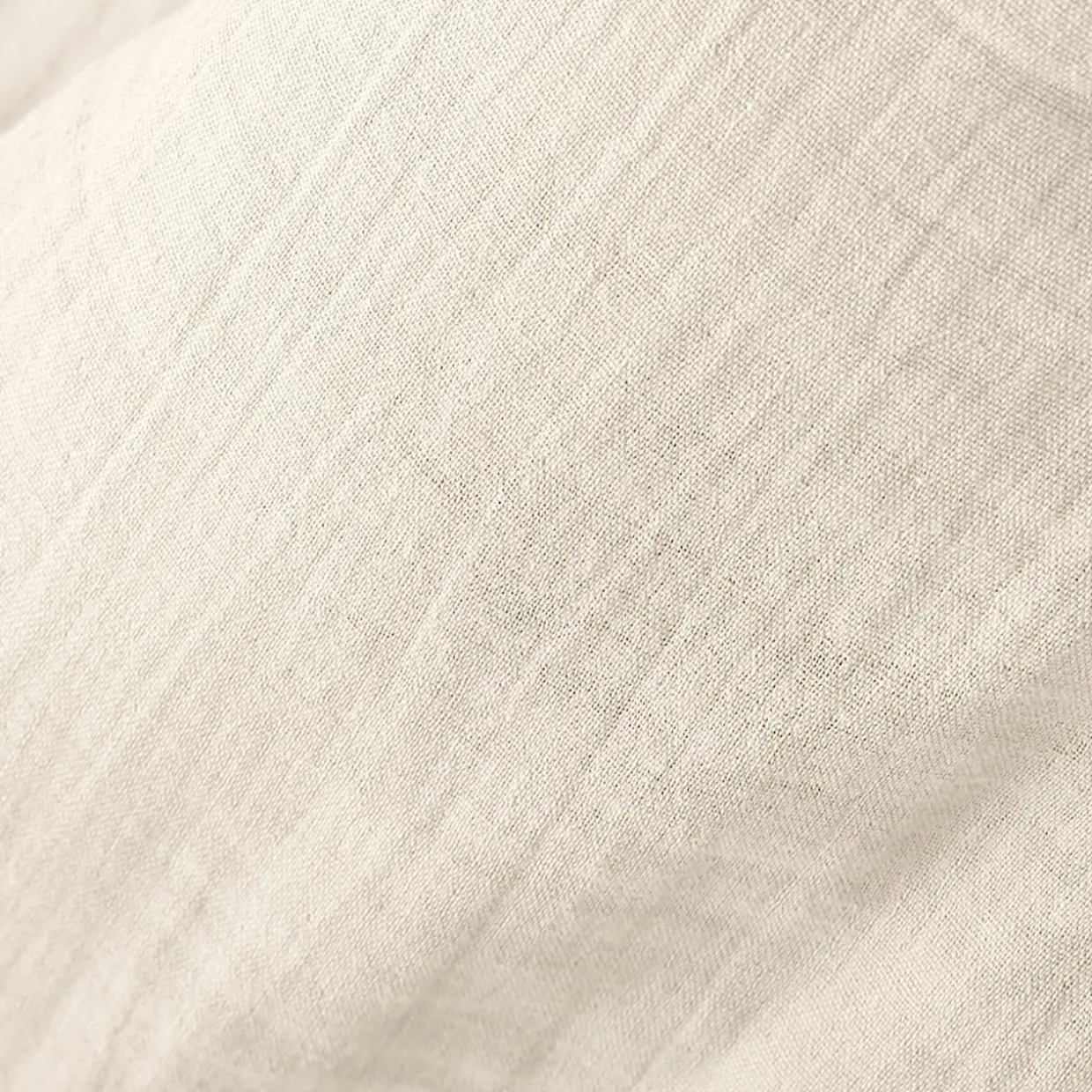 Coussin carré gaze de coton (60 x 60 cm) Gaïa Beige pampa