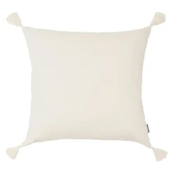Coussin carré gaze de coton (60 x 60 cm) Gaïa Beige pampa