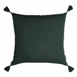 Coussin carré gaze de coton (60 x 60 cm) Gaïa Vert sapin