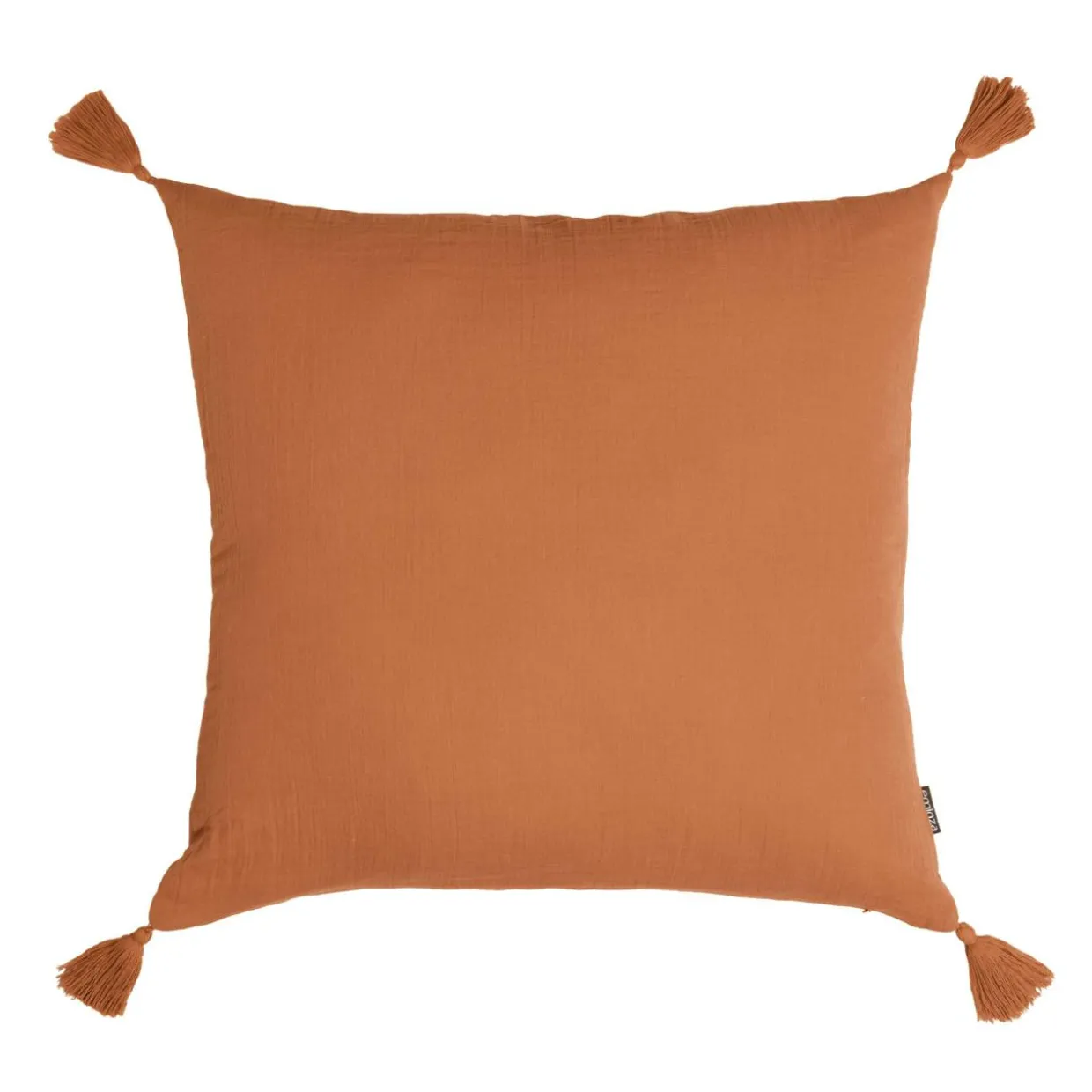 Coussin carré gaze de coton (40 x 40 cm) Gaïa Abricot