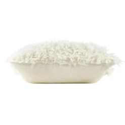 Coussin carré imitation fourrure (45 x 45 cm) Mouton Ecru