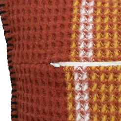 Coussin carré nid d'abeille (45 x 45 cm) Owen Terracotta